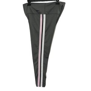 Nike‎ Power Victory Dri-FIT Training Tights BQ9061 Women's XL Gray Pink Stripe